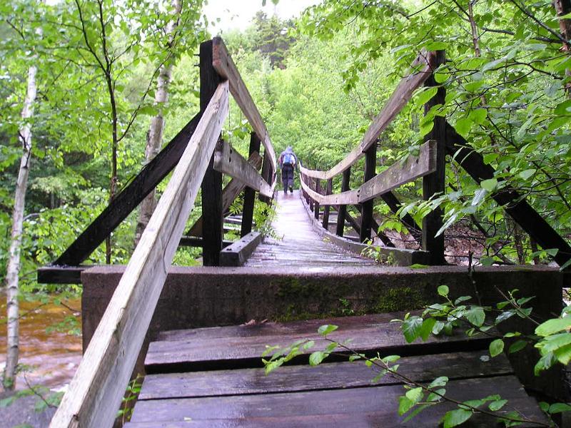 PemiBridgeHike (15).JPG - Brian decided to explore the other side.